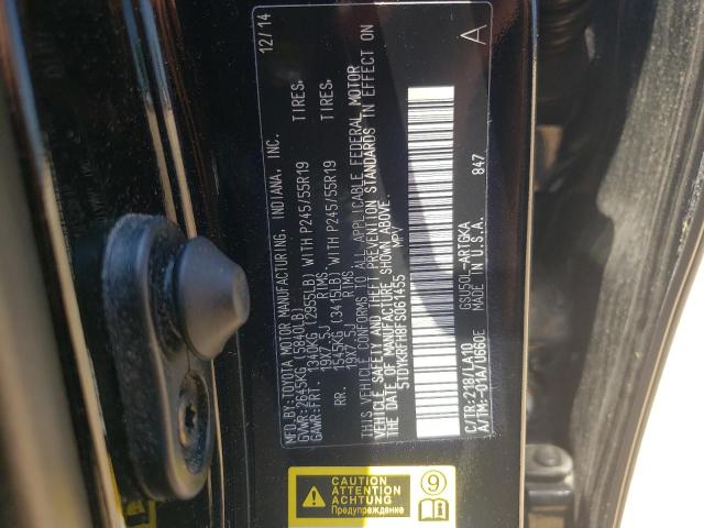 Photo 10 from auction – 2015 TOYOTA HIGHLANDER with VIN 5TDYKRFH8FS061455