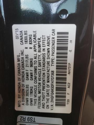 Photo 10 from auction – 2015 HONDA CIVIC SI with VIN 2HGFG4A50FH707368