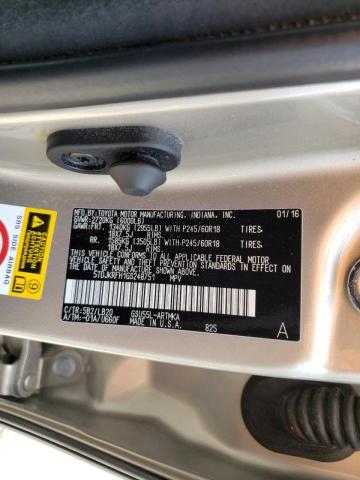 Photo 10 from auction – 2016 TOYOTA HIGHLANDER with VIN 5TDJKRFH1GS248751