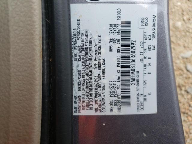Photo 10 from auction – 2006 MERCURY MILAN PREM with VIN 3MEFM08136R602992