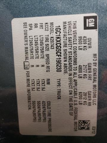 Photo 10 from auction – 2012 CHEVROLET SILVERADO with VIN 1GC1KXCG5CF196230