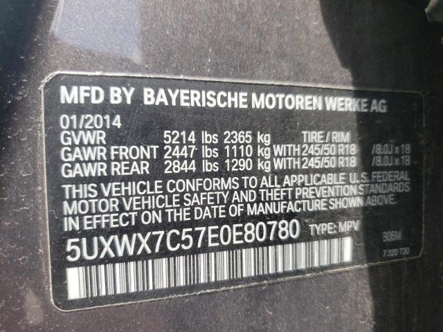 Photo 10 from auction – 2014 BMW X3 XDRIVE3 with VIN 5UXWX7C57E0E80780