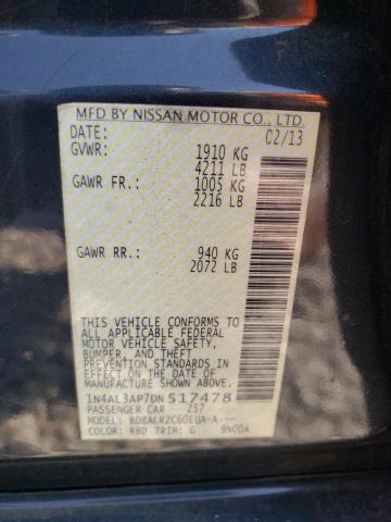 Photo 10 from auction – 2013 NISSAN ALTIMA 2.5 with VIN 1N4AL3AP7DN517478