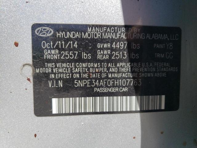 Photo 10 from auction – 2015 HYUNDAI SONATA SPO with VIN 5NPE34AF0FH107763