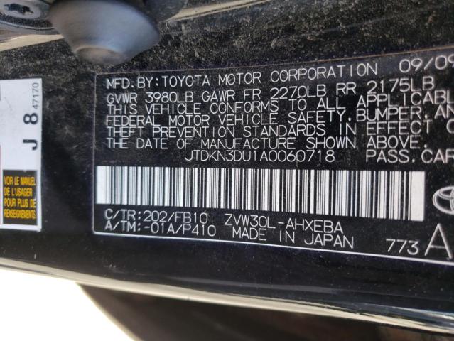 Photo 10 from auction – 2010 TOYOTA PRIUS with VIN JTDKN3DU1A0060718