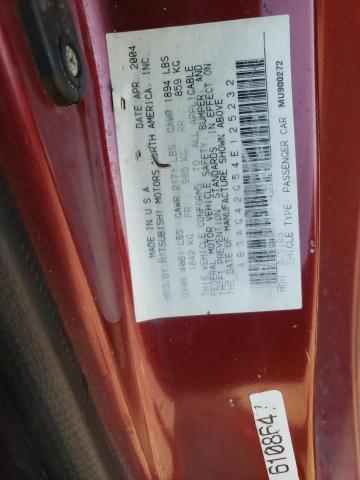 Photo 10 from auction – 2004 DODGE STRATUS SX with VIN 4B3AG42G54E125232