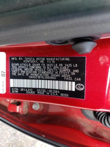 Photo 10 from auction – 2020 LEXUS ES 350 with VIN 58ADZ1B11LU060860