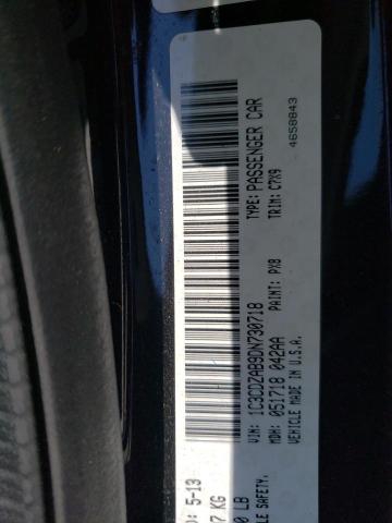 Photo 10 from auction – 2013 DODGE AVENGER SE with VIN 1C3CDZAB9DN730718