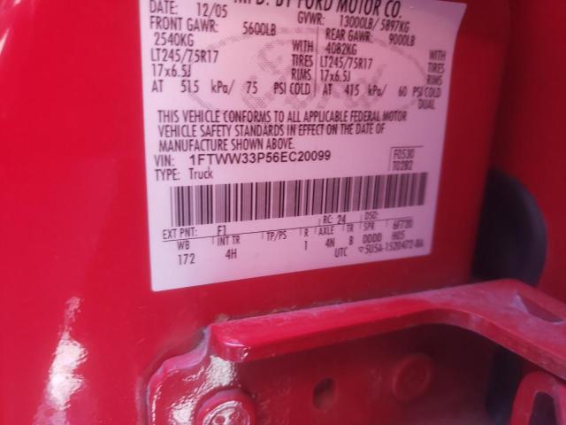 Photo 10 from auction – 2006 FORD F350 SUPER with VIN 1FTWW33P56EC20099
