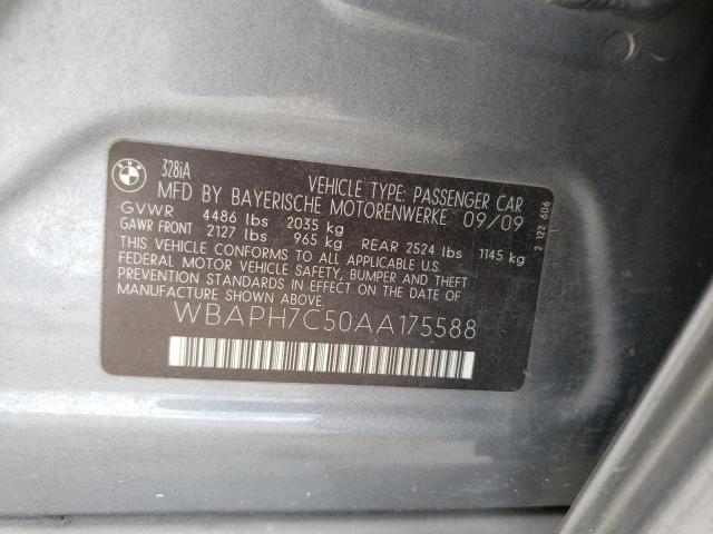 Photo 10 from auction – 2010 BMW 328 I with VIN WBAPH7C50AA175588