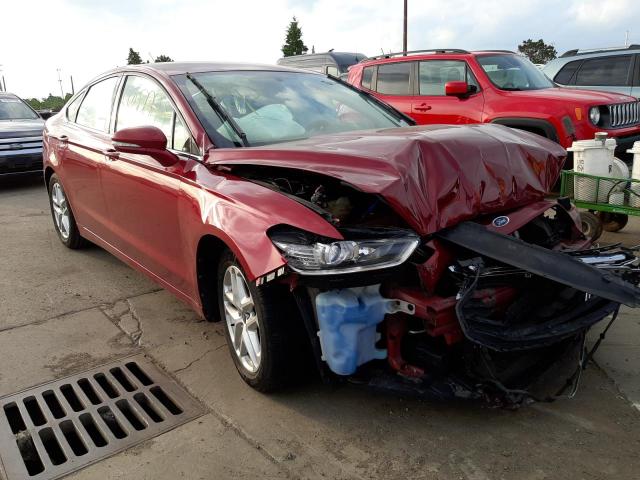 FORD FUSION SE 2013 with VIN 3FA6P0H7XDR207952 - Photo from auction