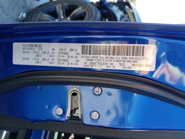 Photo 10 from auction – 2019 RAM 1500 CLASS with VIN 1C6RR6FT7KS525749