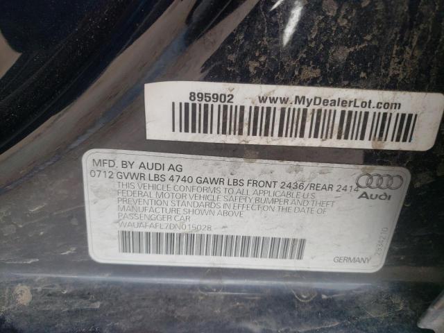 Photo 10 from auction – 2013 AUDI A4 PREMIUM with VIN WAUAFAFL7DN015028