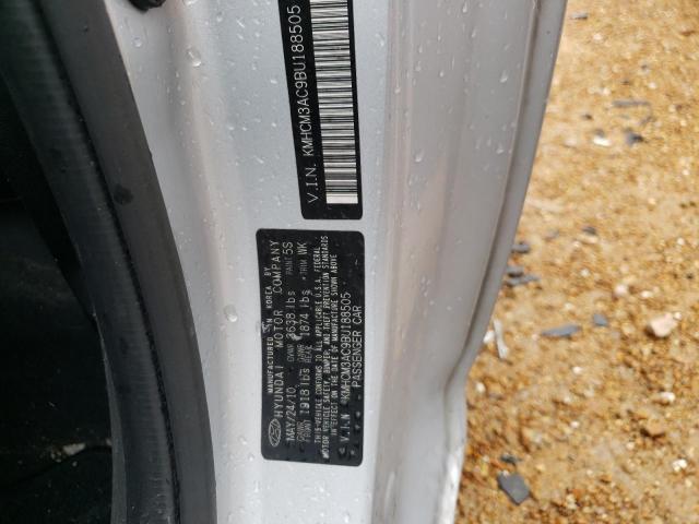 Photo 10 from auction – 2011 HYUNDAI ACCENT GL with VIN KMHCM3AC9BU188505