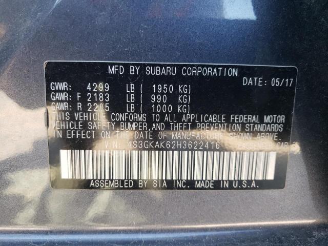 Photo 10 from auction – 2017 SUBARU IMPREZA with VIN 4S3GKAK62H3622416