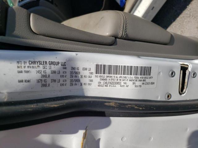 Photo 10 from auction – 2013 JEEP GRAND CHER with VIN 1C4RJFAG2DC630531