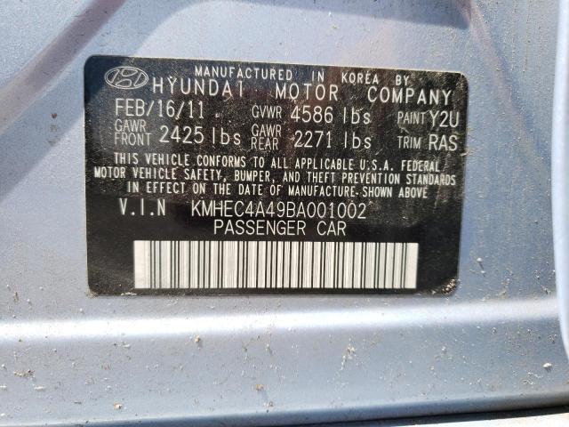 Photo 10 from auction – 2011 HYUNDAI SONATA HYB with VIN KMHEC4A49BA001002