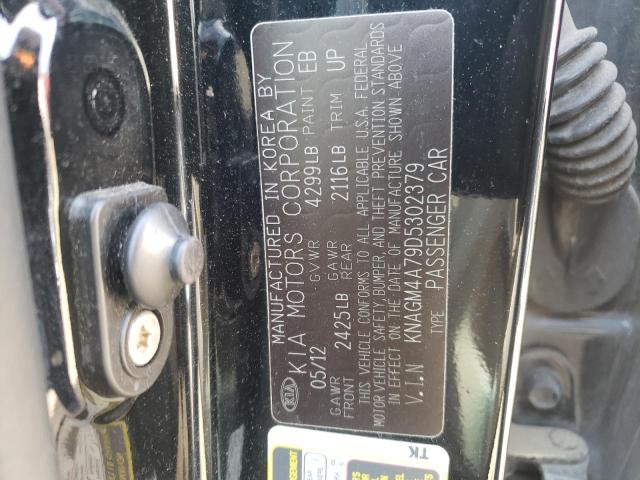 Photo 10 from auction – 2013 KIA OPTIMA LX with VIN KNAGM4A79D5302379