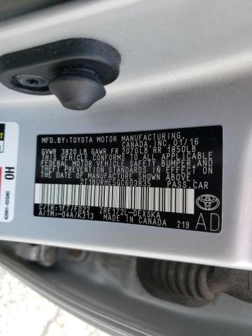 Photo 10 from auction – 2016 TOYOTA COROLLA L with VIN 2T1BURHE5GC603835