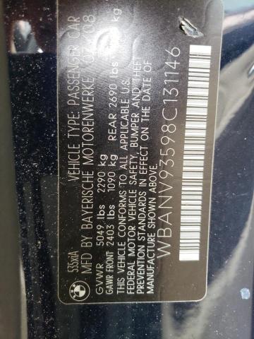 Photo 10 from auction – 2008 BMW 535 XI with VIN WBANV93598C131146