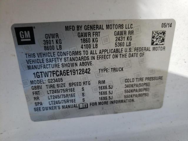 Photo 10 from auction – 2014 GMC SAVANA G25 with VIN 1GTW7FCA6E1912842