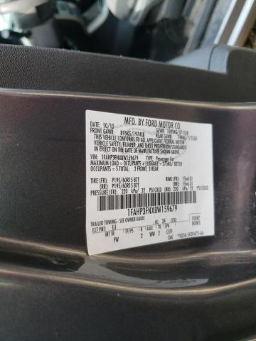 Photo 10 from auction – 2011 FORD FOCUS SE with VIN 1FAHP3FNXBW159679