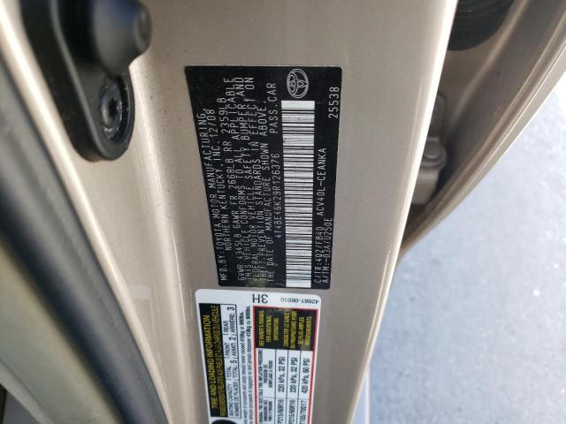 Photo 10 from auction – 2009 TOYOTA CAMRY BASE with VIN 4T4BE46K29R126376