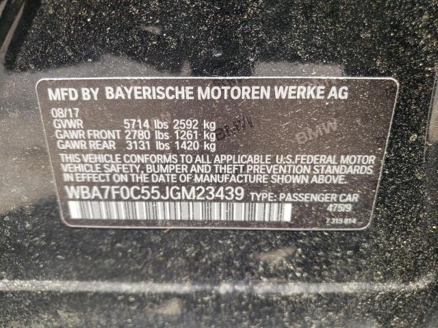 Photo 10 from auction – 2018 BMW 750 I with VIN WBA7F0C55JGM23439