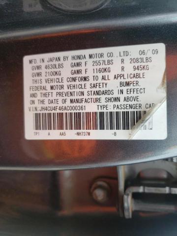 Photo 10 from auction – 2010 ACURA TSX with VIN JH4CU4F46AC000361