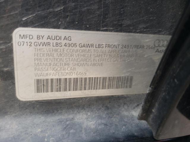 Photo 10 from auction – 2013 AUDI A4 PREMIUM with VIN WAUFFAFL1DN016469