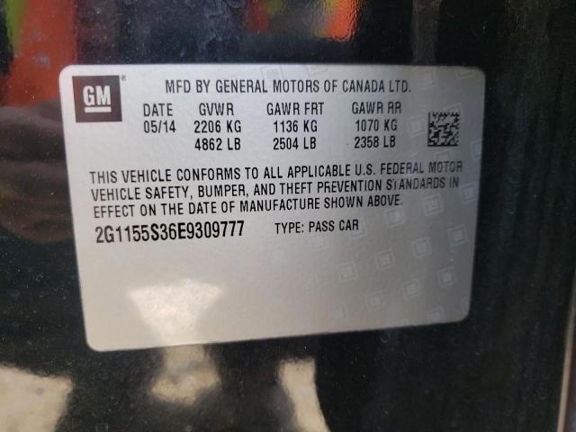 Photo 10 from auction – 2014 CHEVROLET IMPALA LTZ with VIN 2G1155S36E9309777