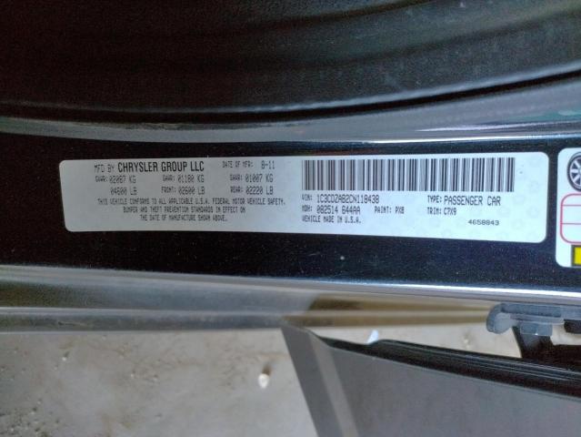 Photo 10 from auction – 2012 DODGE AVENGER SE with VIN 1C3CDZAB2CN118438