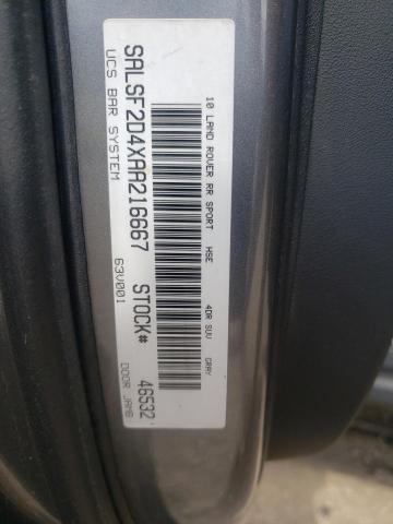 Photo 10 from auction – 2010 LAND ROVER RANGE ROVE with VIN SALSF2D4XAA216667