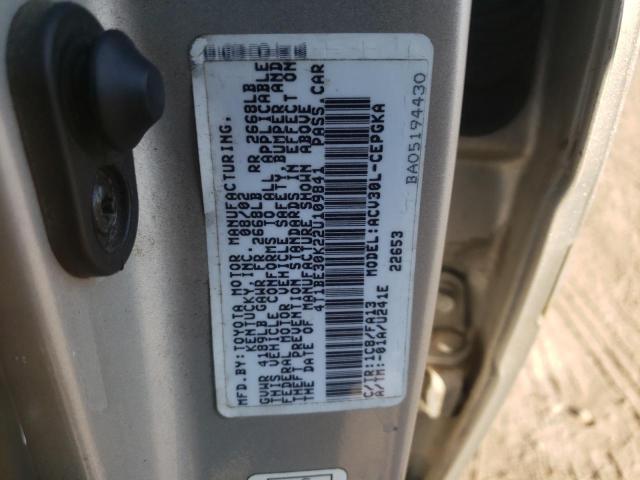 Photo 10 from auction – 2002 TOYOTA CAMRY LE with VIN 4T1BE30K22U109841