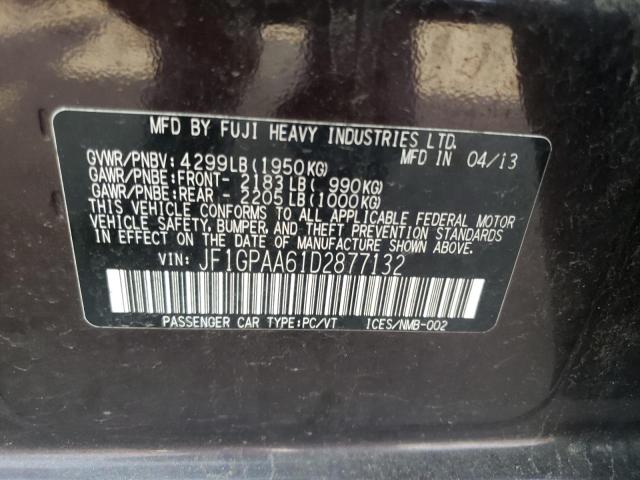 Photo 10 from auction – 2013 SUBARU IMPREZA with VIN JF1GPAA61D2877132