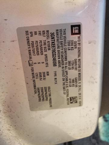 Photo 10 from auction – 2012 CHEVROLET AVALANCHE with VIN 3GNTKEE78CG246098