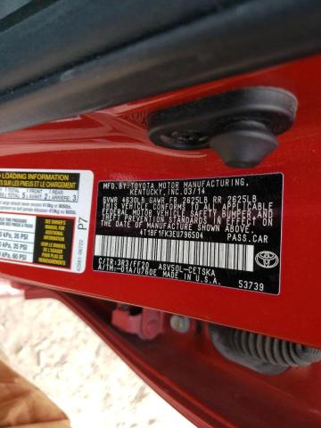 Photo 10 from auction – 2014 TOYOTA CAMRY L with VIN 4T1BF1FK3EU796504