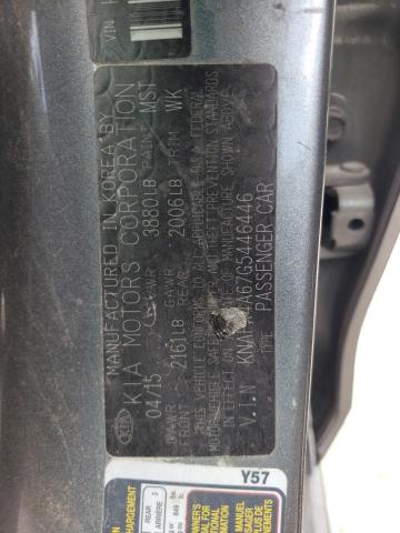 Photo 10 from auction – 2016 KIA FORTE LX with VIN KNAFX4A67G5446446
