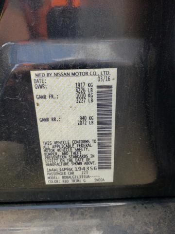Photo 10 from auction – 2016 NISSAN ALTIMA 2.5 with VIN 1N4AL3AP9GC194356