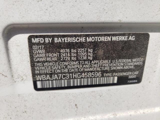 Photo 10 from auction – 2017 BMW 530 XI with VIN WBAJA7C31HG458596