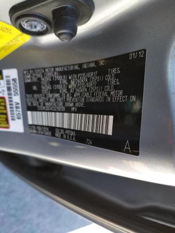 Photo 10 from auction – 2012 TOYOTA SIENNA XLE with VIN 5TDYK3DC4CS219709