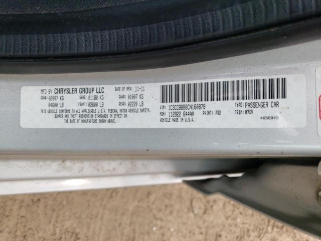 Photo 10 from auction – 2012 CHRYSLER 200 with VIN 1C3CCBBB8CN160878