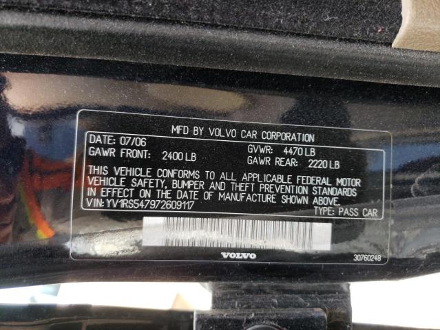 Photo 10 from auction – 2007 VOLVO S60 T5 with VIN YV1RS547972609117