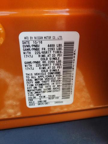 Photo 10 from auction – 2017 NISSAN ROGUE S with VIN JN8AT2MT3HW130587