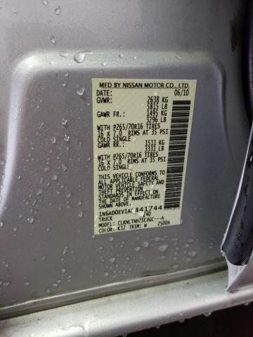 Photo 10 from auction – 2010 NISSAN FRONTIER C with VIN 1N6AD0EV1AC441744