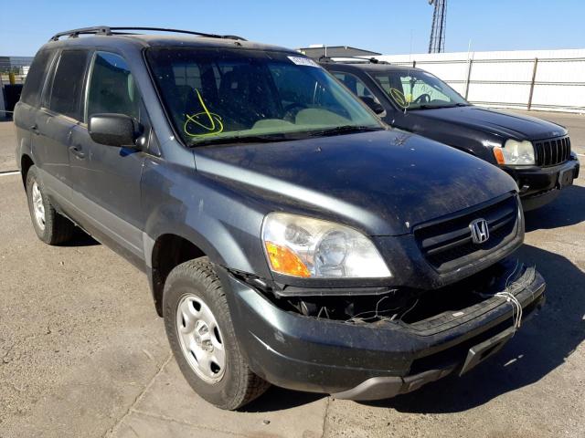 HONDA PILOT LX 2005 with VIN 2HKYF18195H512693 - Photo from auction