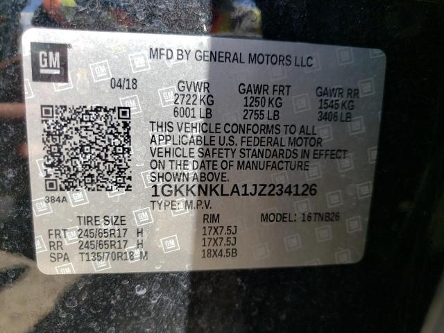 Photo 10 from auction – 2018 GMC ACADIA SLE with VIN 1GKKNKLA1JZ234126