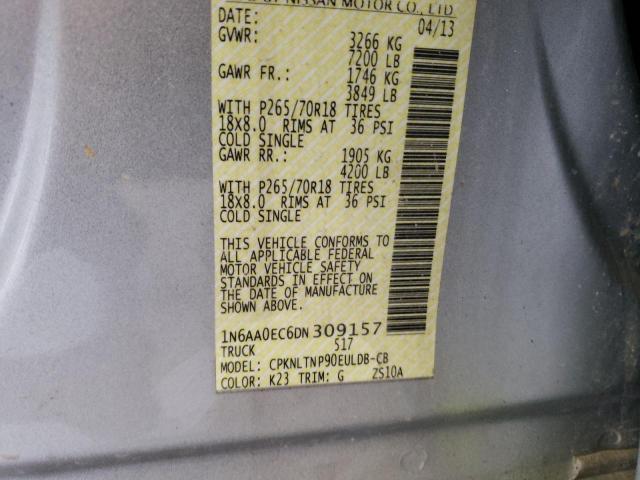 Photo 10 from auction – 2013 NISSAN TITAN S with VIN 1N6AA0EC6DN309157