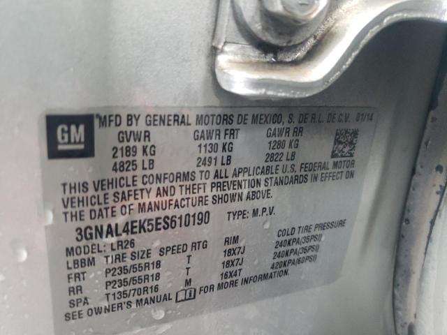 Photo 10 from auction – 2014 CHEVROLET CAPTIVA LT with VIN 3GNAL4EK5ES610190