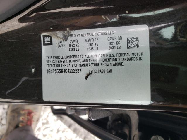 Photo 10 from auction – 2012 BUICK VERANO with VIN 1G4PS5SK4C4222537